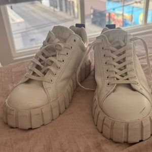 Eytys Off-White Leather Sneakers